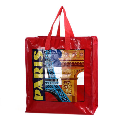 คุณภาพ  Laminated Paris Design PP Woven Shopping Bag Laminated Pp Woven Bag โรงงาน