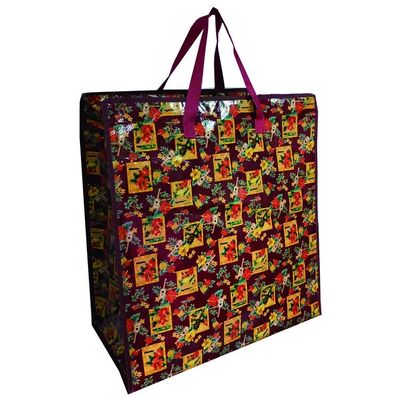 Eco Friendly Matte Laminated Woven Bags Shopping Tote Pp กระเป๋าสะพายผ้า CMYK การพิมพ์