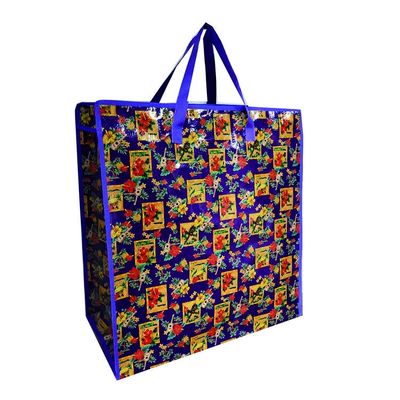 Eco Friendly Matte Laminated Woven Bags Shopping Tote Pp กระเป๋าสะพายผ้า CMYK การพิมพ์