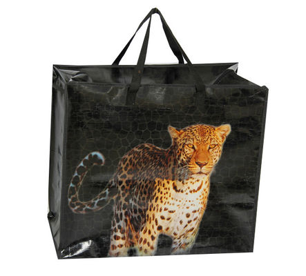 ผสมผสาน PP ใหม่ กระเป๋าซื้อขายสีชมพู Eco Bag ที่สามารถนําไปใช้ใหม่ได้