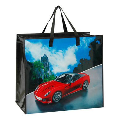 ผสมผสาน PP ใหม่ กระเป๋าซื้อขายสีชมพู Eco Bag ที่สามารถนําไปใช้ใหม่ได้